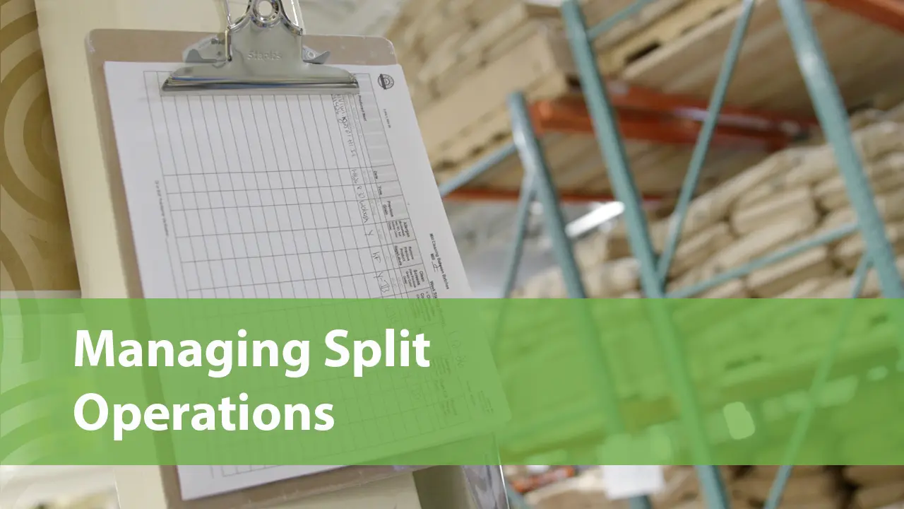 Managing Split Operations